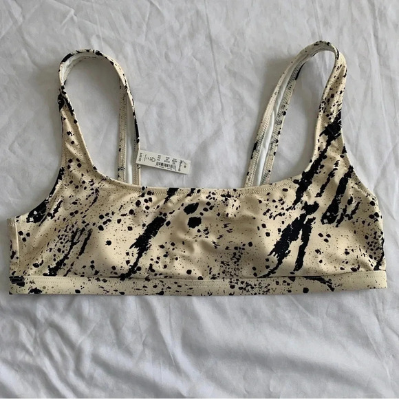 Madewell Second Wave Balconette Bikini Top Swimsuit Speckled Tiger 2XL XXL New! - Picture 6 of 14